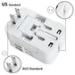 Universal Travel Adapter - All-in-One International Power Plug with USB